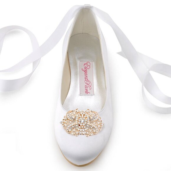 Silver Embellished Shoe Clips - Picture 10 of 10